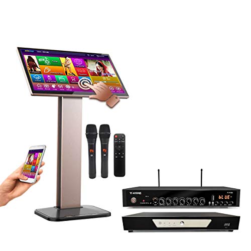 TSRV38M-22 4TB HDD 84K English Songs,22″ Touch Screen Karaoke Player,Input,ECHO Mixing, Cloud Download,Select Songs Both Via Monitor and Mobile Device. Microphone And Remote Controller