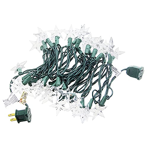 Aclorol String Lights Stars LED Christmas Fairy Light Warm White Xmas Tree Lights 35leds 12FT for Christmas Indoor Bedroom Outdoor Garden Party Decoration Connectable Waterproof UL Listed Plug in