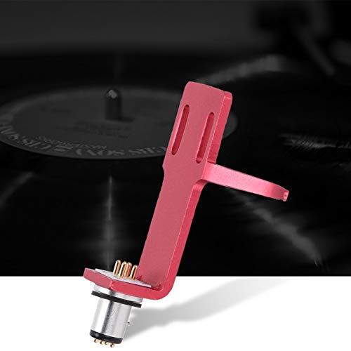 DAUERHAFT Long Service Time Turntable Headshell,for Headshell Record Player,for High-end Phono Cartridge,for Music Player(red)