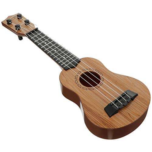 MILISTEN Wooden Ukulele Small Guitar Wooden Soprano Ukulele Guitar Music Instrument for Kids Beginner 38cm Assorted Color