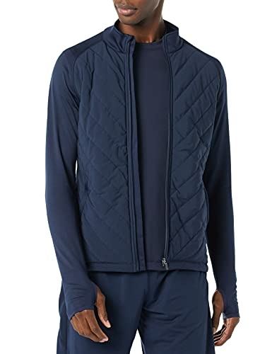 Amazon Essentials Men’s Performance Stretch Quilted Active Jacket, Navy, X-Large