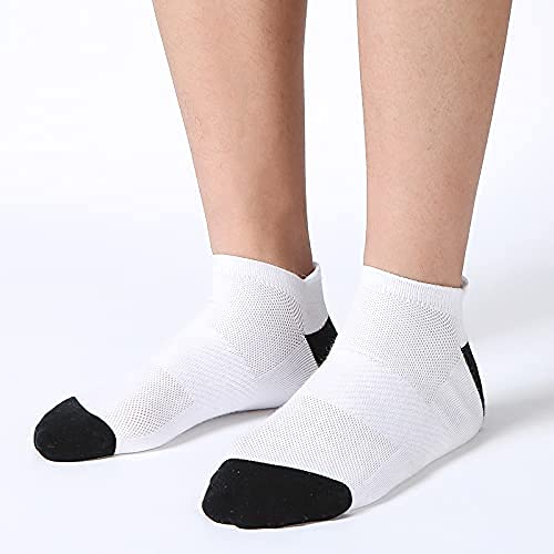 MEIANJU Men’s Athletic Socks No Show Low Cut Athletic Socks for Men 3 Pairs Running Socks No Show with Cushion White | The Storepaperoomates Retail Market - Fast Affordable Shopping