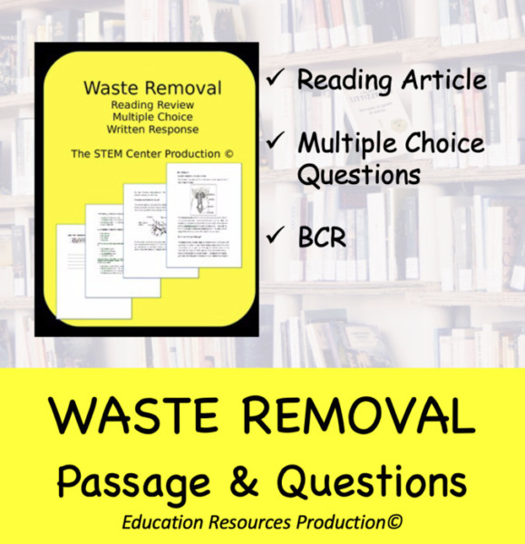 Waste Removal Worksheet with Questions