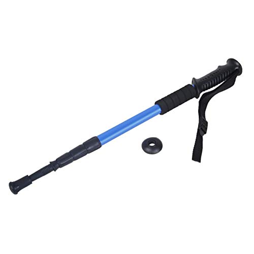 Trekking Poles, Collapsible Walking Sticks, Ski Poles, Carbon Fiber Walking or Hiking Sticks with Quick Adjustable Locks(Blue)