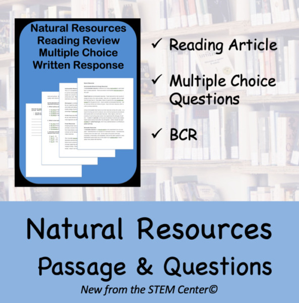 Natural Resources Worksheet & Questions