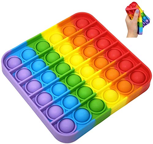 All-New Totti Pop Fidget Toy Satisfying Big Pop Push Pop Bubble Rainbow Fidget Sensory Toy Stress and Anxiety Relief Novelty Gift for Both Children & Adults Education & Craft Supplies