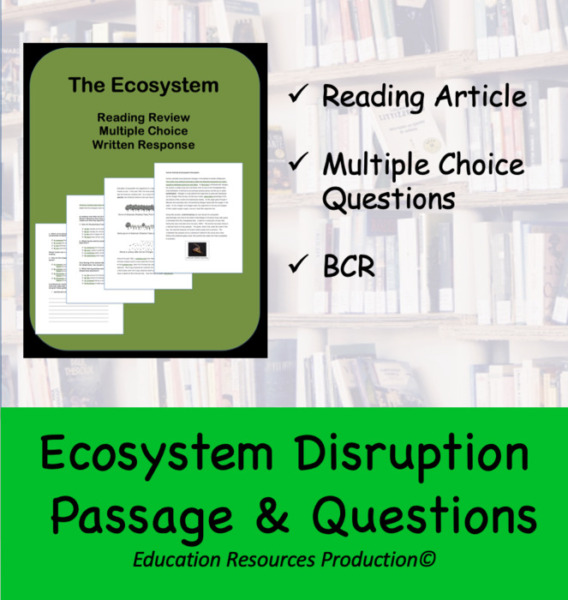 Ecosystem Disruption Reading Worksheet & Questions