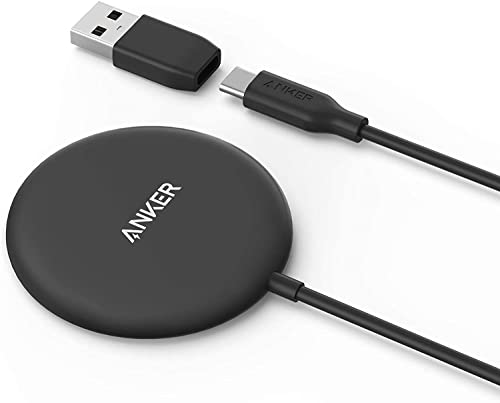 Anker Magnetic Wireless Charger, 5ft USB-C Cable with Detachable USB-A Connector, PowerWave Magnetic Pad Slim Only for iPhone 14/14 Pro/14 Pro Max/13/13 Pro Max (No AC Adapter)