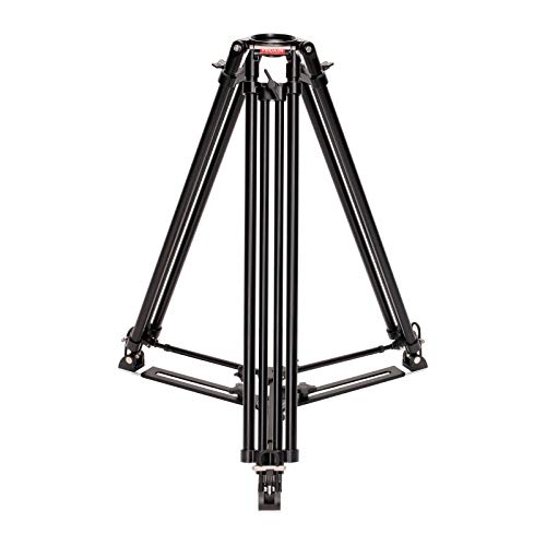 PROAIM Heavy-Duty 100mm Tripod Stand + Spreader for DSLR Video Camera Rigs Slider Jib up to 80kg/176lb, Aluminum Made, Light, Stable, Height 60″ for Travel Photographer Videomaker (CST-100-01)