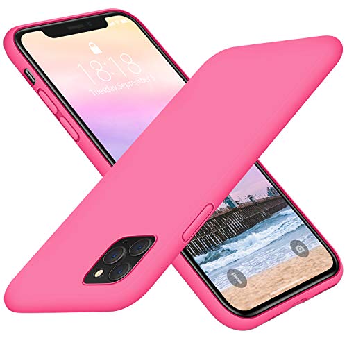 DTTO Compatible with iPhone 11 Pro Case, [Romance Series] Full Covered Silicone Cover [Enhanced Camera and Screen Protection] with Honeycomb Grid Cushion for iPhone 11 Pro 5.8″ 2019, Rose Red