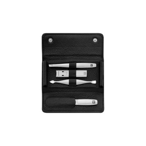 ZWILLING Beauty TWINOX 5-pc Travel Set With Snap Fastener Case – Black
