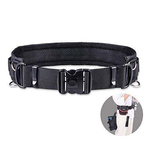 VisionKids Multi-Function Utility Belt Camera Waist Belt Adjustable 8XD-Rings for Hanging Tripod, Flashlight, Water Bottle or Photography Accessories Fit for Outdoor Photographer Universal Pack Strap