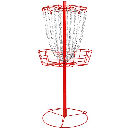 Remix Double Chain Practice Basket for Disc Golf – Red