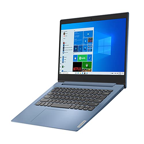 Lenovo IdeaPad 1 14 Laptop, 14.0″ HD Display, Intel Celeron N4020, 4GB RAM, 64GB Storage, Intel UHD Graphics 600, Win 10 in S Mode, Ice Blue
