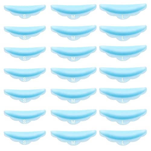 48 Piece Lash Lift Rods Silicone Eyelash Pads(S, M, L), Rods for Lash Lift Silicone Eyelash Perming Curler, Lift Pads for Eyelashes Makeup Beauty Tool (Blue)