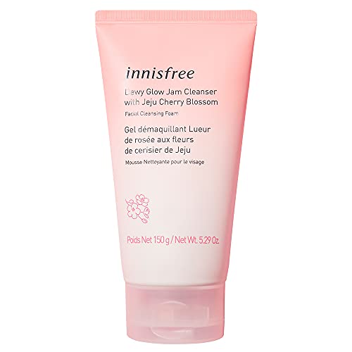 innisfree Cherry Blossom Dewy Glow Jam Cleanser Daily Face Wash, 32 Fl Oz (Pack of 1)