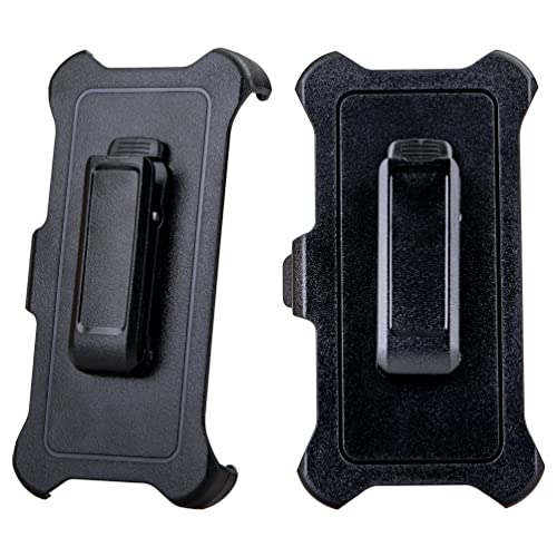 WallSkiN 2 Pack Replacement Belt Clip Holster for Apple iPhone 12 Pro, iPhone 12 OtterBox Defender Series Case | Clip for Belt Holder (Case Not Included)