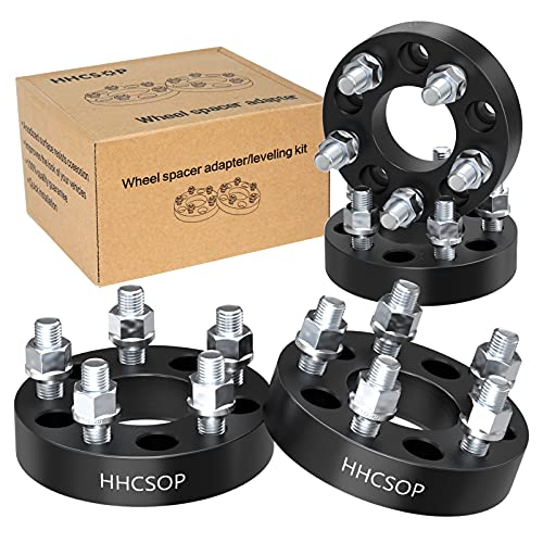 5×4.5 to 5×5.5 Wheel Spacers 1.25″ (32mm) Bore 73mm with 1/2″x20 Studs for Ford Mustang Ranger Crown Victoria Explorer | Jeep Wrangler Liberty Grand Cherokee, 4PCS 5×114.3 to 5×139.7mm Wheel Adapter