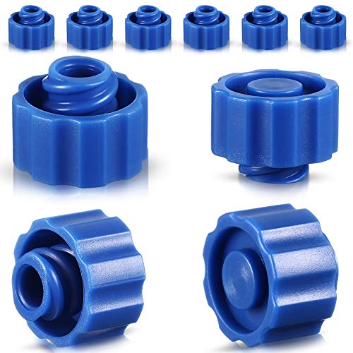 Syringe Tip Caps No Needle Luer Connector Cap for Feeding Tubes Lab Supplies, Blue (150 Pieces)