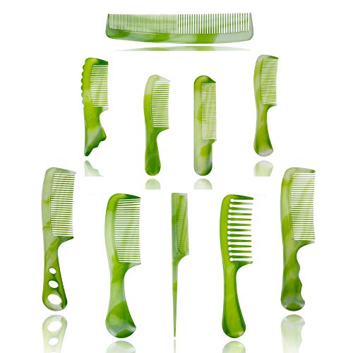 10 Pcs Hair Combs, Comb Set, Hair Combs for Women and Men, Coarse, Fine Dressing Comb