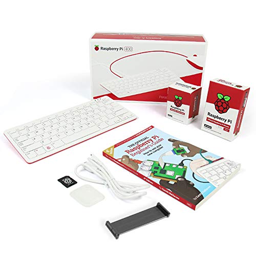 Raspberry Pi 400 Computer kit,4GB RAM,with Raspberry Pi 400 Keyboard, Wired Mouse, Micro HDMI Cable, Type-c Power Supply,16GB Card Preloaded with Raspberry Pi OS with 40Pin Cable
