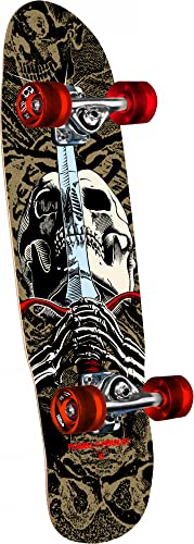 Powell Peralta Mini Skull & Sword Cruiser Complete Skateboard – Blue 8.0″ x 30″