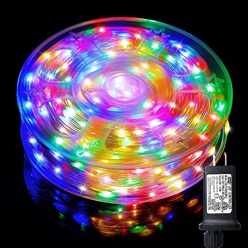 Beewin LED Decorative Fairy String Lights 337.8ft 800 LEDs Copper Wire String Lights Fairy String Lights 8 Modes LED String Lights Plug in for Wedding Party Home Christmas Decoration(800L Multi-color)