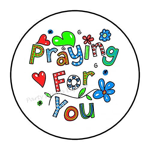 Praying for You Envelope Seals Labels Stickers 1.5″ Round (30)