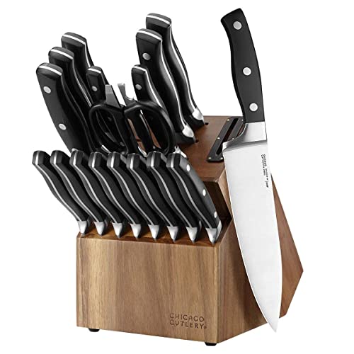 Chicago Cutlery Insignia Stainless Steel 18-Piece Knife Block Set Cutlery Set
