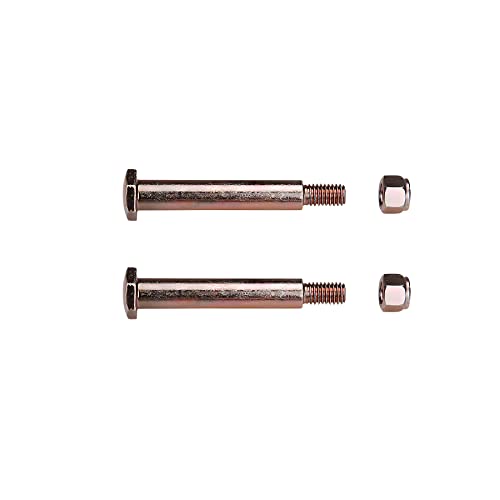 Gpartsden 137644 Replacement Deck Wheel Bolts with Lock Nuts for Cub Cadet Craftsman Poulan Husqvarna Lawn Mower Deck Wheel Replaces 137644 184219 193406 738-3056 938-3056 73930600
