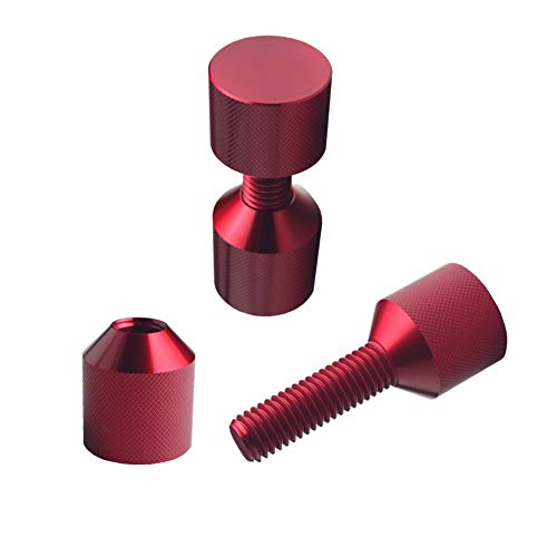 DEWHEL 1-1/8″ Two Hole Flange Alignment Pin Set Aluminum (RED)