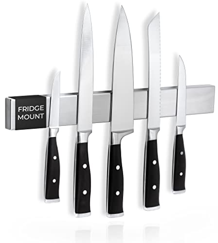 Cucino Refrigerator Magnetic Knife Strip – Steel Magnetic Knife Holder for Refrigerator