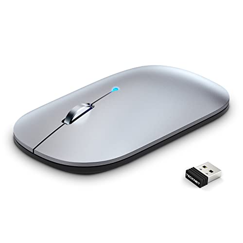 TECKNET Bluetooth Mouse, BT5.0/3.0 2.4GHz Rechargeable Wireless Mouse with USB Receiver, 4000DPI Slim Silent Computer Mouse for MacBook/Laptop/Pro/iPad/Windows | The Storepaperoomates Retail Market - Fast Affordable Shopping