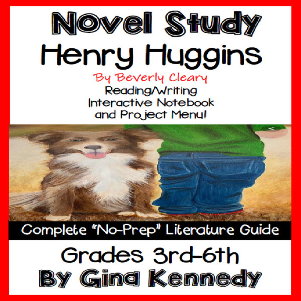 Novel Study- Henry Huggins by Beverly Cleary and Project Menu