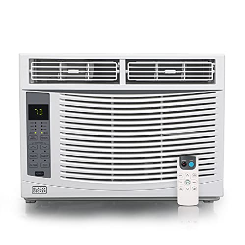 BLACK+DECKER BWAC06WTB 6000 BTU window air conditioner, Cools up to 250 Square Feet, White