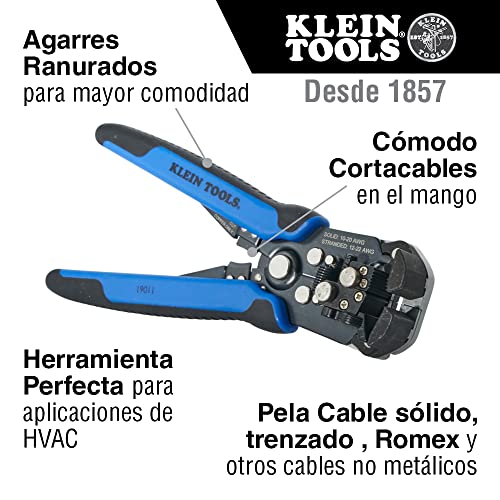 Klein Tools 11063W Wire Cutter / Wire Stripper, Heavy Duty Wire Stripper Tool & 11061 Wire Stripper / Wire Cutter for Solid and Stranded AWG Wire, Heavy Duty Kleins are Self Adjusting | The Storepaperoomates Retail Market - Fast Affordable Shopping