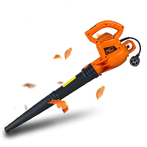 SuperHandy Leaf Blower Debris Duster Electric 120V 7-Amp Corded 115 (MAX) MPH 2 Stage Variable Speed Lightweight for Yard, Landscaping, Lawn and Garden