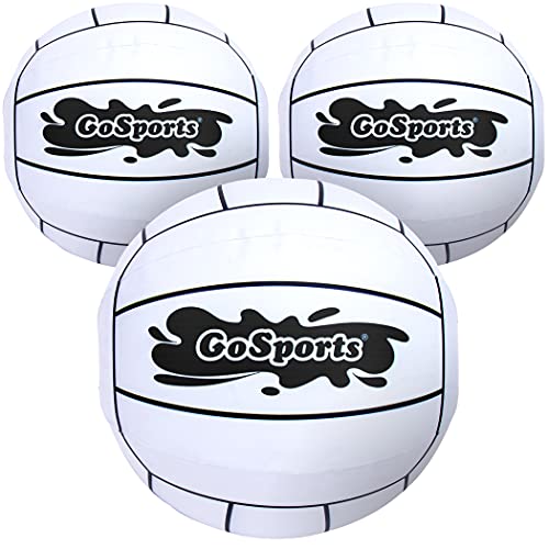 GoSports 12 Inch XL Inflatable Volleyball, 3 Pack – Easier Rallies on an Epic Scale for All Skill Levels