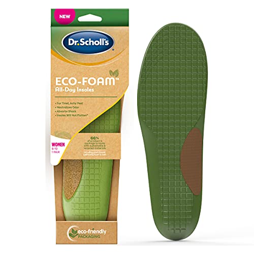 Dr. Scholl’s Eco-Foam Insoles for Women, Shoe Inserts Made with Sustainable and Recycled Material, Women’s 6-10