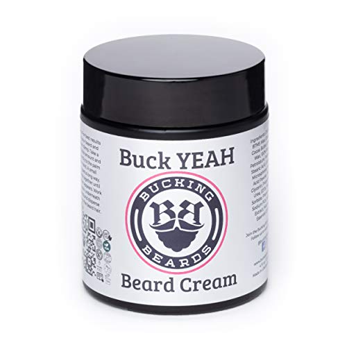 Bucking Beards Buck YEAH Beard Cream – Moisturizing, Hydrating, Anti-Dandruff, Allergen Free for Sensitive Skin
