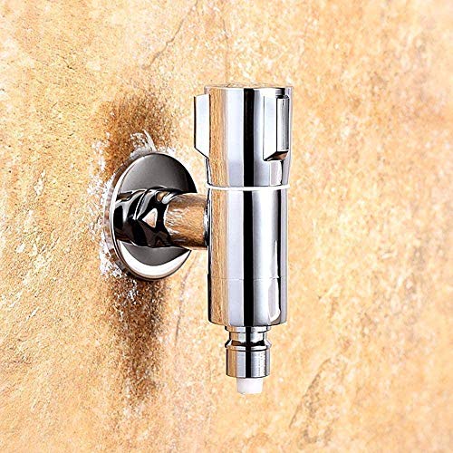 NZDY Faucet Extra Longsolid Brass Outdoor Garden Washing Hine Chrome Plated G1/2 Threaded on