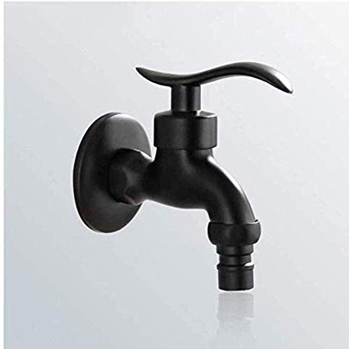 NZDY Faucet Black Oil Wipe Single Handle Washing Hine Mop Poolwall Hanging Laundry Room Bathroom