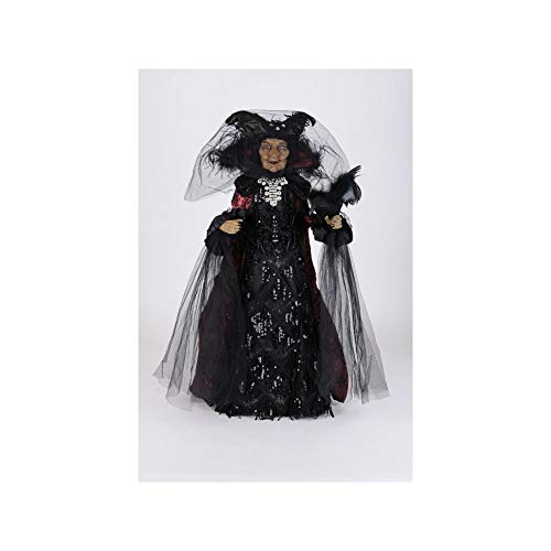 Karen Didion Black Widow Witch Halloween Figurine 27 Inch