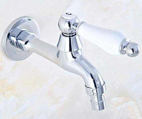 NZDY Faucet Polished Chrome Outdoor Garden Faucet/Washer Faucet/Sink Cold Water