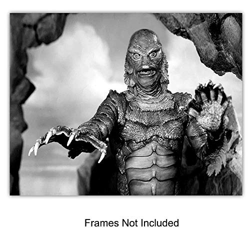 Dracula – Frankenstein – Creature From the Black Lagoon – The Mummy – Scary Movie Wall Art Set – Vintage Horror Movie Poster – Classic Monster Movies Wall Decor – Home Theater Room Decorations | The Storepaperoomates Retail Market - Fast Affordable Shopping