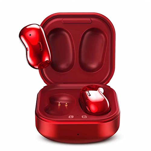 UrbanX Street Buds Live True Wireless Earbud Headphones for Samsung Galaxy S20 Ultra 5G – Wireless Earbuds w/Active Noise Cancelling – RED (US Version with Warranty)