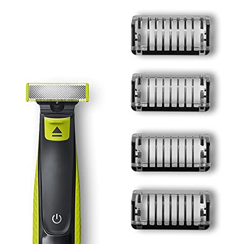 Yinke Guide Comb For OneBlade &OneBlade Pro, QP2520, QP2530, QP2620, QP2630,QP6510, QP6520 Facial Hair Clippers Beard Trimmer 4pcs /set Mixed Replacemen Pack Kit (1+2+3+5mm)