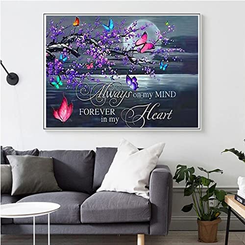 5D Diamond Painting Kits for Adults and Kids, Rhinestone Diamond Arts Kits for Beginners ， DIY 5D Diamond Painting Used for Home Wall Decor Gift Moon Butterfly (14X18 inch) | The Storepaperoomates Retail Market - Fast Affordable Shopping