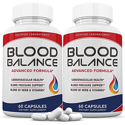(2 Pack) Blood Balance Advanced Formula 620MG All Natural Formula Supplement Pills 120 Capsules