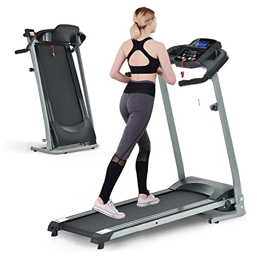 Treadmill,Treadmill for Home,Max 2.5 HP Folding Incline Treadmills for Exercise with LCD Monitor 3 Levels Manual Incline 12 Preset Program Max Speed 7.5MPH Fitness Gym Machine
